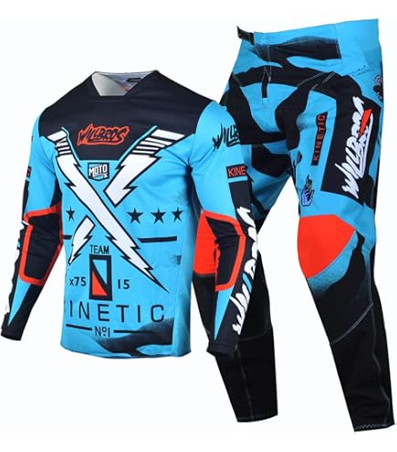 Amazon.com: Willbros Mens Motocross Jersey Pants Combo Dirt Bike